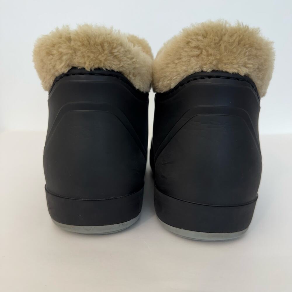 Gucci Crosby Rubber Ankle Boots Shearling Lining GG Horsebit Women's 40 (US10) - Picture 7 of 16